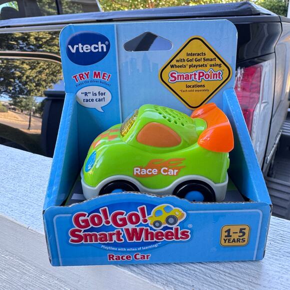 VTech Go! Go! Smart Wheels Green Race Car Lights Sounds New‎ in Box - Picture 1 of 5